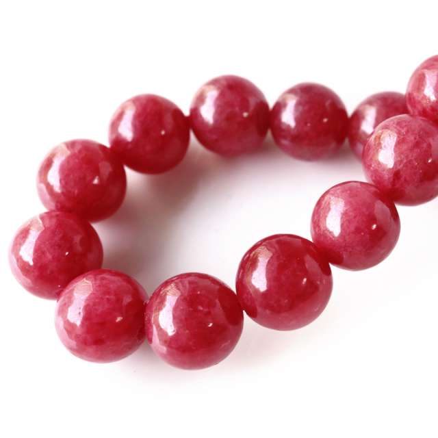 ロードナイト ブレスレット 9mm AAA ブラジル産 天然石 パワーストーン 薔薇輝石 1点物 Rhodonite