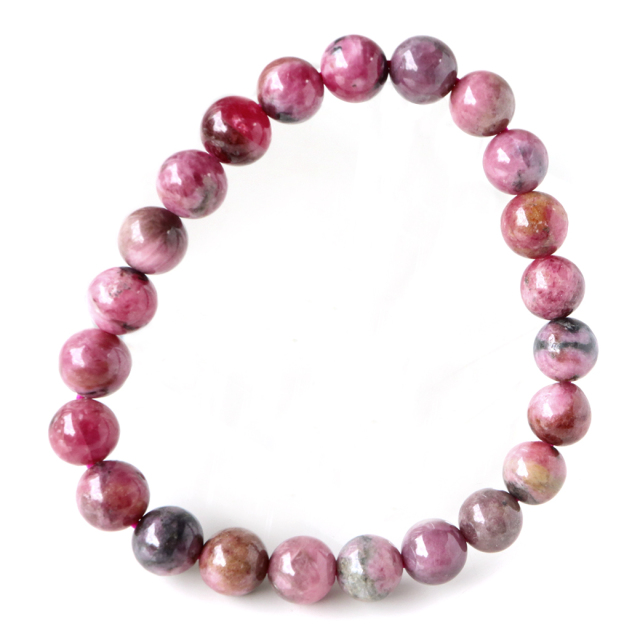 ロードナイト ブレスレット 8mm A＋ランク つやつや ブラジル産 天然石 パワーストーン 贈り物 ギフト父の日 プレゼント