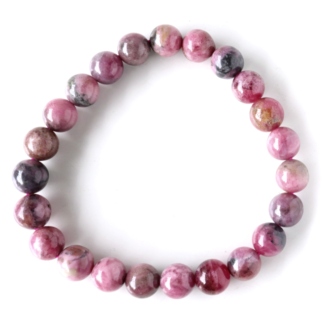 ロードナイト ブレスレット 8mm A＋ランク つやつや ブラジル産 天然石 パワーストーン 贈り物 ギフト父の日 プレゼント