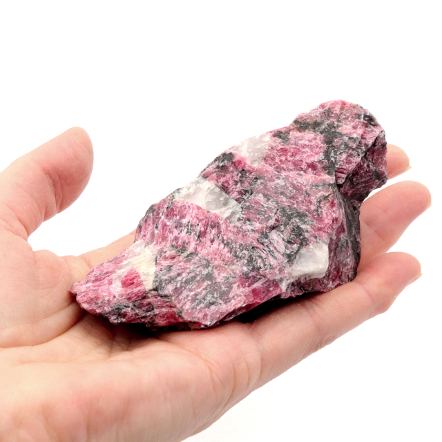 ロードナイト ラフ原石 マダガスカル産 182g コレクション ばら輝石