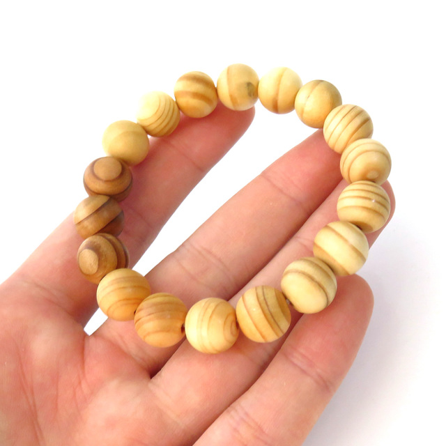 高額当選多数✨️ツインレイ統合多数✨️ 【御百度参り霊石】祈祷ブレス GOLD STONE] 高野山参道霊珠 杉 ブレスレット 9mm 木箱付き 世界遺産