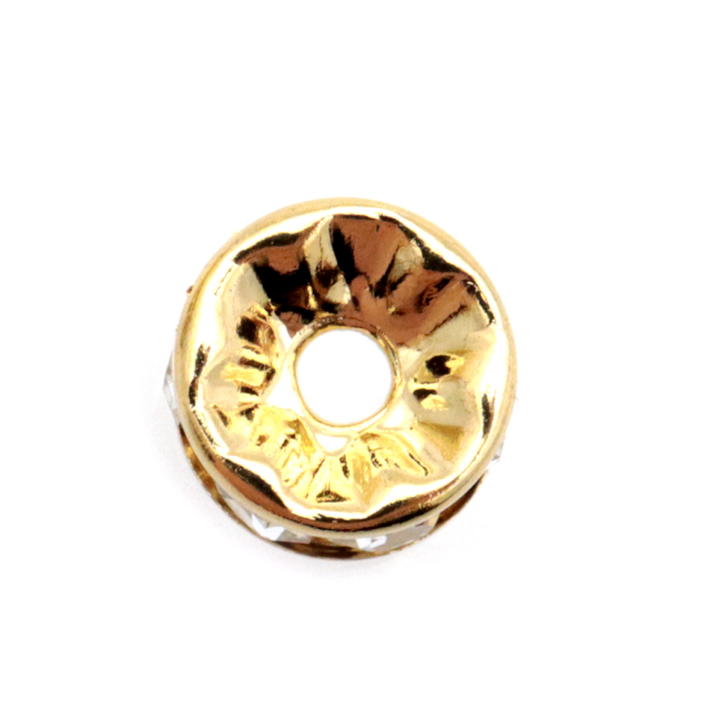 ロンデル 6mm 日本製 10個入り 国産 チェコガラス使用 平