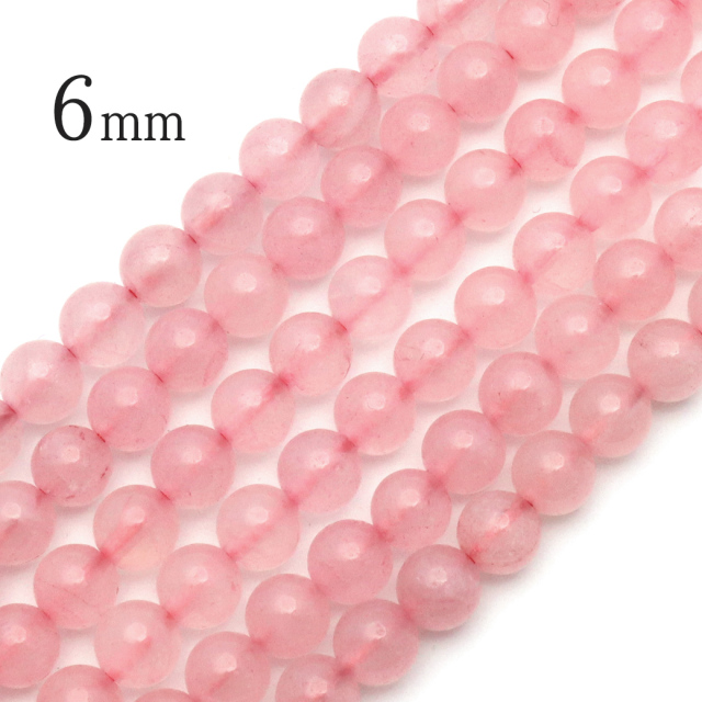 ローズクォーツ 一連 ビーズ 1本売り AA 紅水晶 ピンク 長さ38cm前後 10月 誕生石 パーツ ハンドメイド 手作り 天然石 パワーストーン
