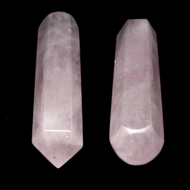 ヒーリング ワンド ローズクォーツ 紅水晶 ブラジル産 マッサージ ポイント天然石 スピリチュアル クリスタル パワーストーン 浄化 1本