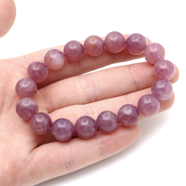 ディープ ローズクォーツ ブレスレット スターローズクォーツ マダガスカル産 濃厚 ピンク