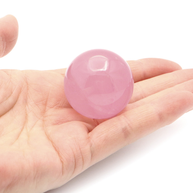 スター ローズクォーツ 丸玉 34.1mm AAA 台座付き マダガスカル産