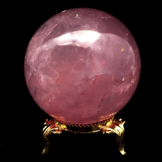 スター ローズクォーツ 丸玉 51mm AAAAA 台座付き マダガスカル産