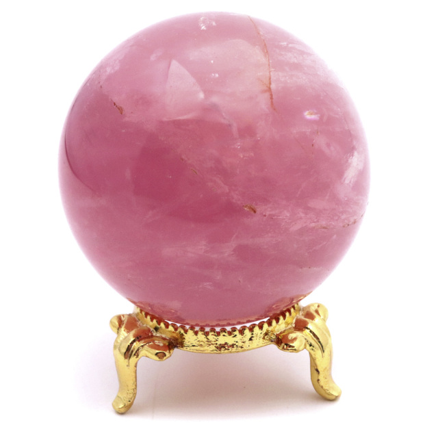 スター ローズクォーツ 丸玉 51mm AAAAA 台座付き マダガスカル産