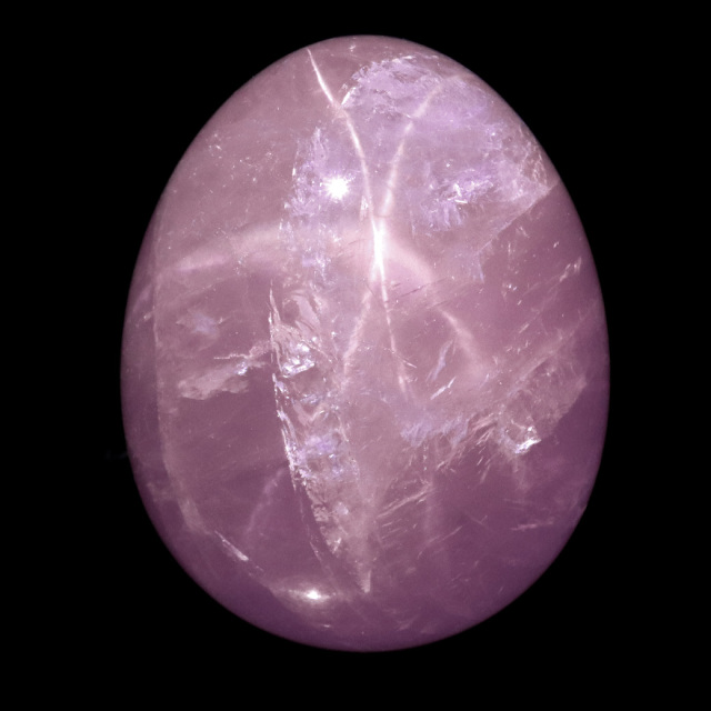 スターローズクォーツ AAA 握り石 たまご型 お守り マダガスカル産 台座付き 天然石 1点物 紅水晶 パワーストーン