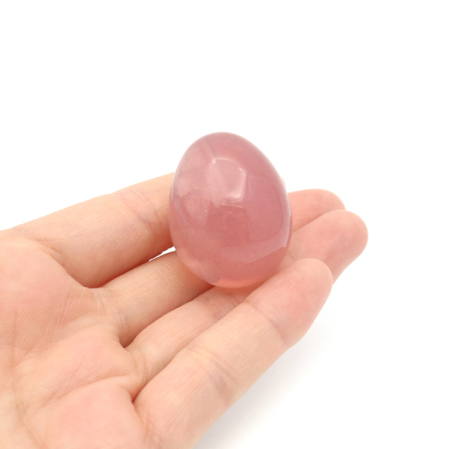 スターローズクォーツ AAA 握り石 たまご型 お守り マダガスカル産 天然石 1点物 紅水晶 パワーストーン