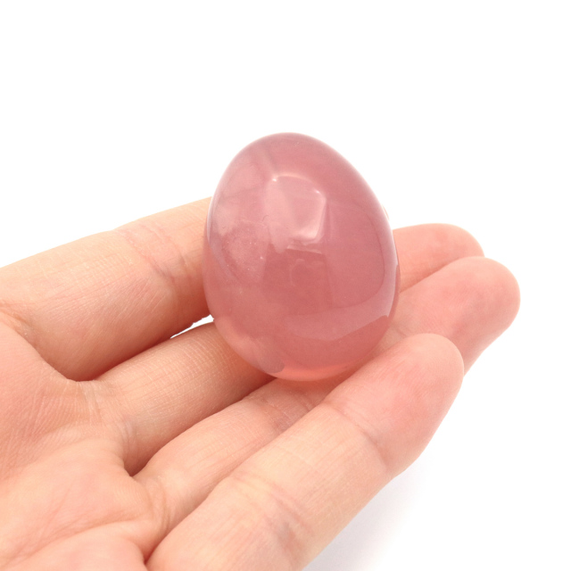 スターローズクォーツ AAA 握り石 たまご型 お守り マダガスカル産 天然石 1点物 紅水晶 パワーストーン