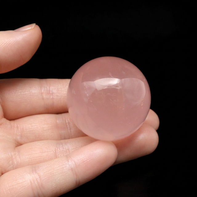 スターローズクォーツ 丸玉 マダガスカル産 1点物 天然石 紅水晶 ヒーリング スフィア パワーストーン 台座付き