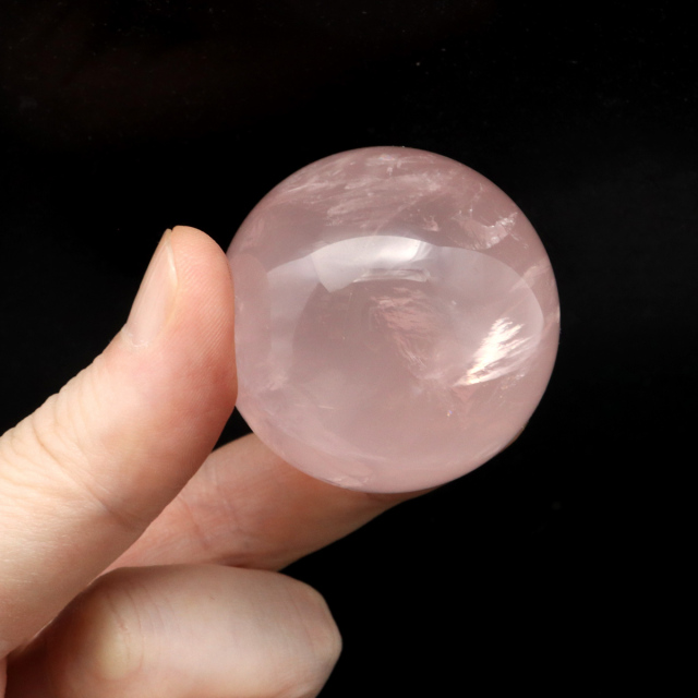 スターローズクォーツ 丸玉 マダガスカル産 1点物 天然石 紅水晶 ヒーリング スフィア パワーストーン 台座付き