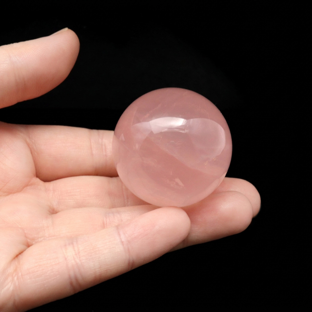 スターローズクォーツ 丸玉 マダガスカル産 1点物 天然石 紅水晶 ヒーリング スフィア パワーストーン 台座付き