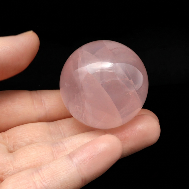 スターローズクォーツ 丸玉 マダガスカル産 1点物 天然石 紅水晶 ヒーリング スフィア パワーストーン 台座付き