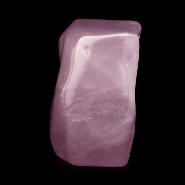 ディープローズクォーツ 原石 全面磨き ポリッシュ 研磨仕上げ マダガスカル産 紅水晶 天然石 置き物 置物 インテリア 鉱物 オブジェ