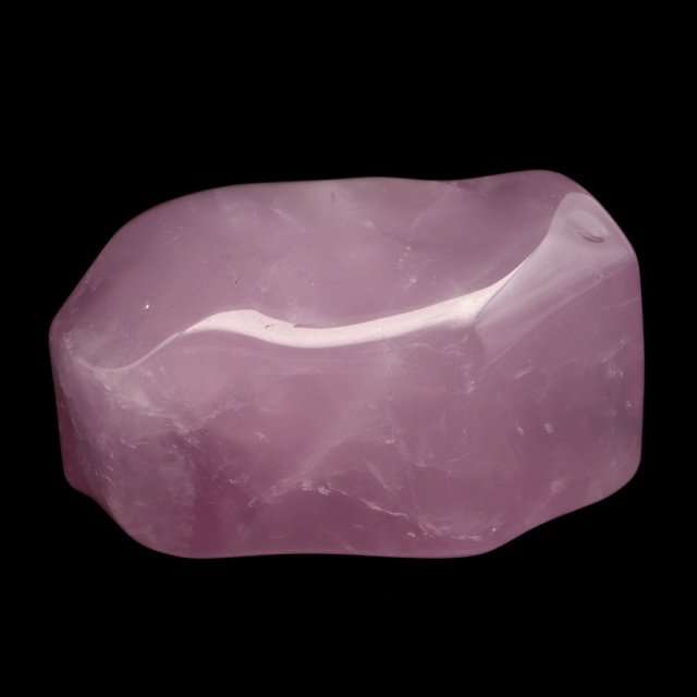 ディープローズクォーツ 原石 全面磨き ポリッシュ 研磨仕上げ マダガスカル産 紅水晶 天然石 置き物 置物 インテリア 鉱物 オブジェ