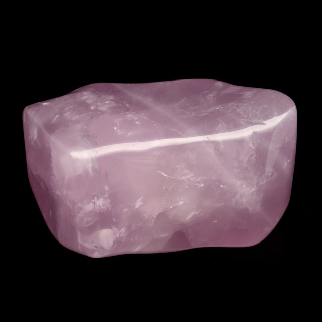 ディープローズクォーツ 原石 全面磨き ポリッシュ 研磨仕上げ マダガスカル産 紅水晶 天然石 置き物 置物 インテリア 鉱物 オブジェ