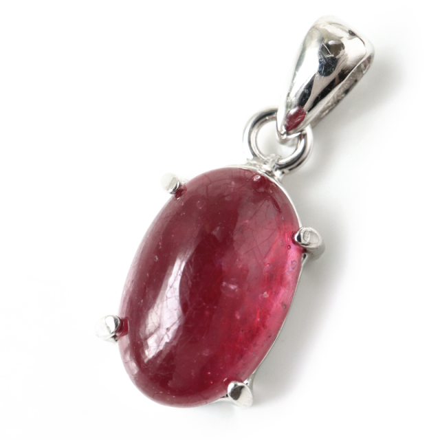 ルビー ペンダント 宝石質 SILVER925 ミャンマー産 天然石 1点物 Ruby 7月 誕生石