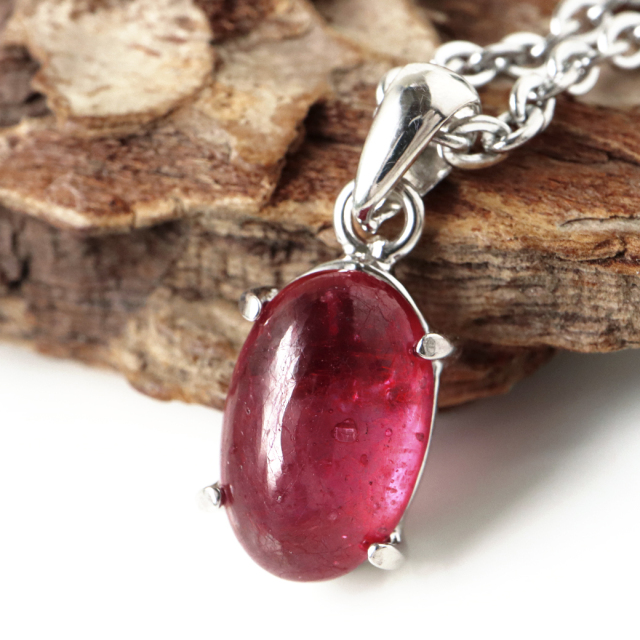 ルビー ペンダント 宝石質 SILVER925 ミャンマー産 天然石 1点物 Ruby 7月 誕生石