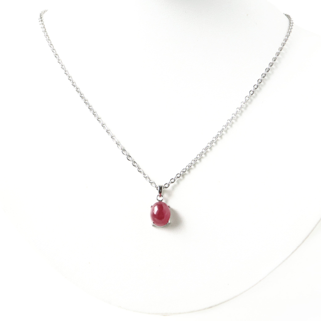 ルビー ペンダント 宝石質 SILVER925 ミャンマー産 天然石 1点物 Ruby 7月 誕生石
