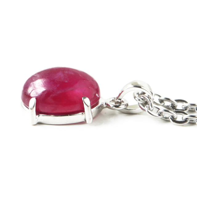 ルビー ペンダント 宝石質 SILVER925 ミャンマー産 天然石 1点物 Ruby 7月 誕生石