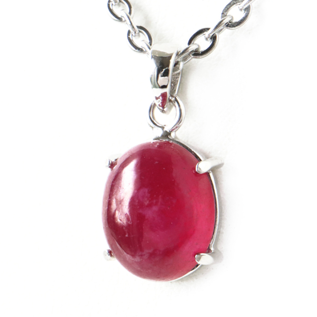 ルビー ペンダント 宝石質 SILVER925 ミャンマー産 天然石 1点物 Ruby 7月 誕生石