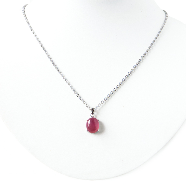 ルビー ペンダント 宝石質 SILVER925 ミャンマー産 天然石 1点物 Ruby 7月 誕生石