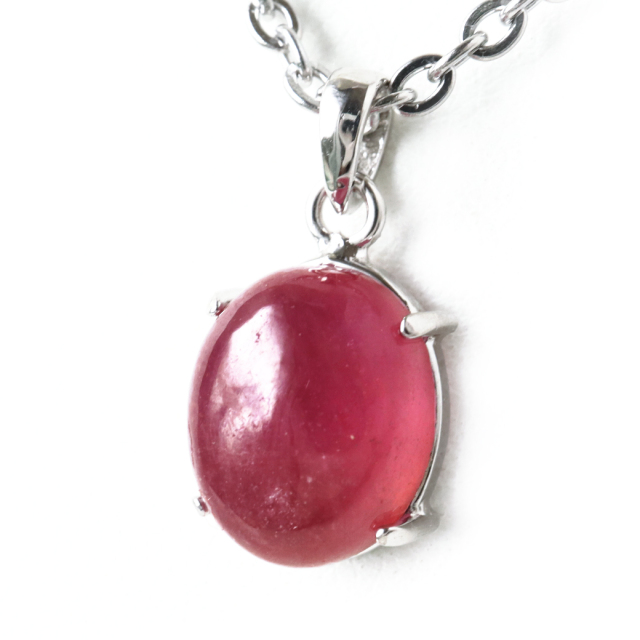 ルビー ペンダント 宝石質 SILVER925 ミャンマー産 天然石 1点物 Ruby 7月 誕生石