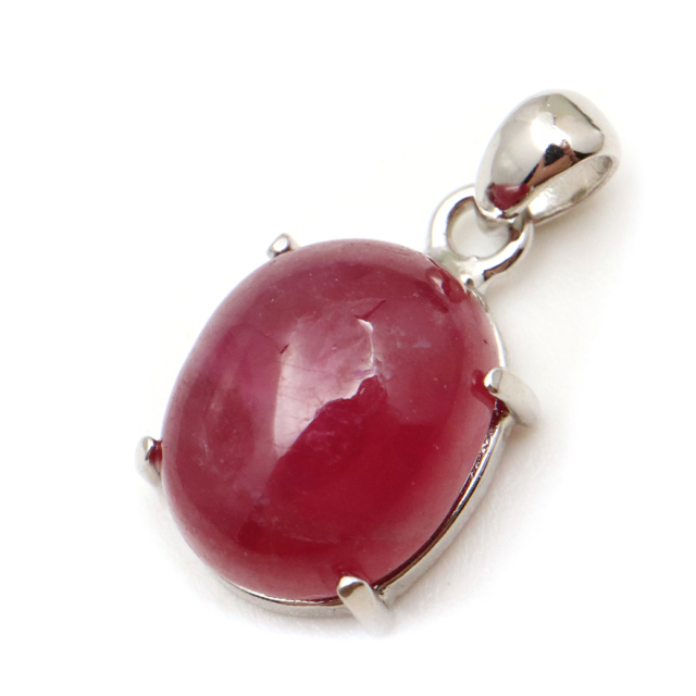ルビー ペンダント 宝石質 SILVER925 ミャンマー産 天然石 1点物 Ruby 7月 誕生石