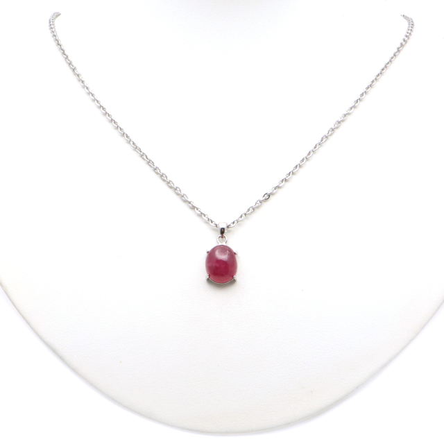 ルビー ペンダント 宝石質 SILVER925 ミャンマー産 天然石 1点物 Ruby 7月 誕生石