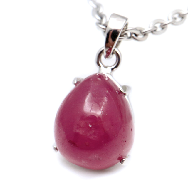ルビー ペンダント 宝石質 SILVER925 ミャンマー産 天然石 1点物 Ruby 7月 誕生石