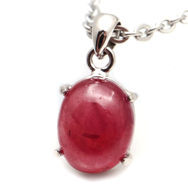 ルビー ペンダント 宝石質 SILVER925 ミャンマー産 天然石 1点物 Ruby 7月 誕生石