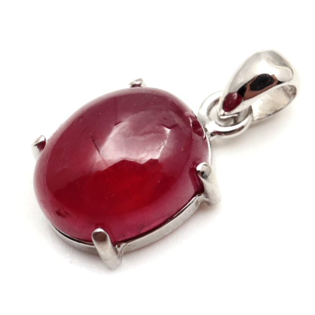 ルビー ペンダント 宝石質 SILVER925 ミャンマー産 天然石 1点物 Ruby 7月 誕生石
