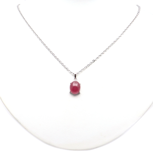 ルビー ペンダント 宝石質 SILVER925 ミャンマー産 天然石 1点物 Ruby 7月 誕生石