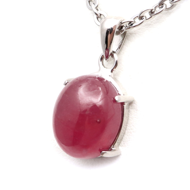 ルビー ペンダント 宝石質 SILVER925 ミャンマー産 天然石 1点物 Ruby 7月 誕生石