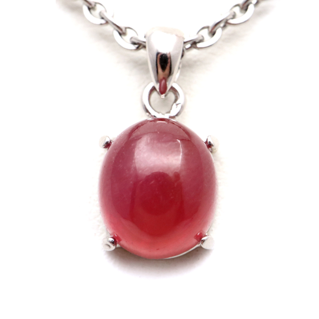 ルビー ペンダント 宝石質 SILVER925 ミャンマー産 天然石 1点物 Ruby 7月 誕生石