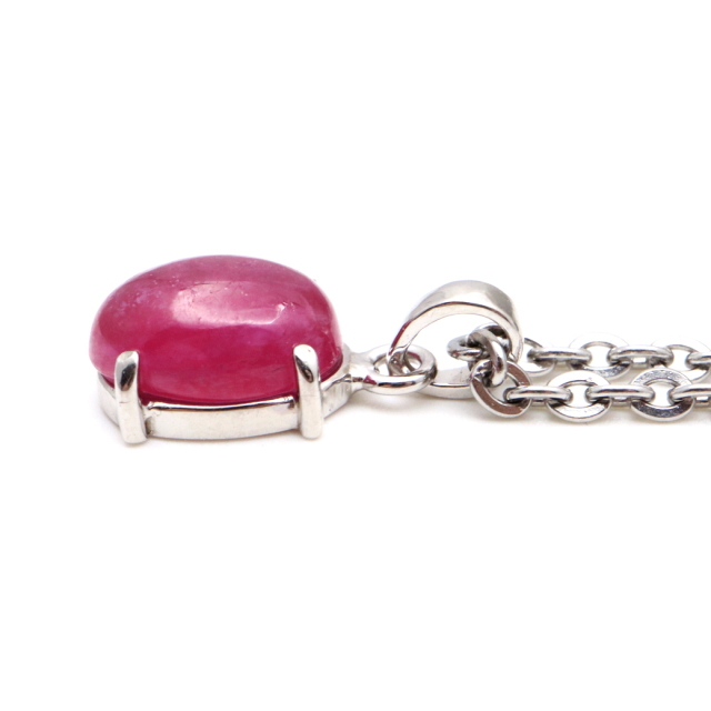 ルビー ペンダント 宝石質 SILVER925 ミャンマー産 天然石 1点物 Ruby 7月 誕生石