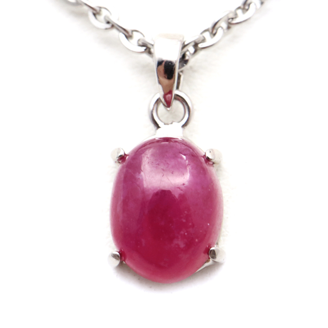 ルビー ペンダント 宝石質 SILVER925 ミャンマー産 天然石 1点物 Ruby 7月 誕生石