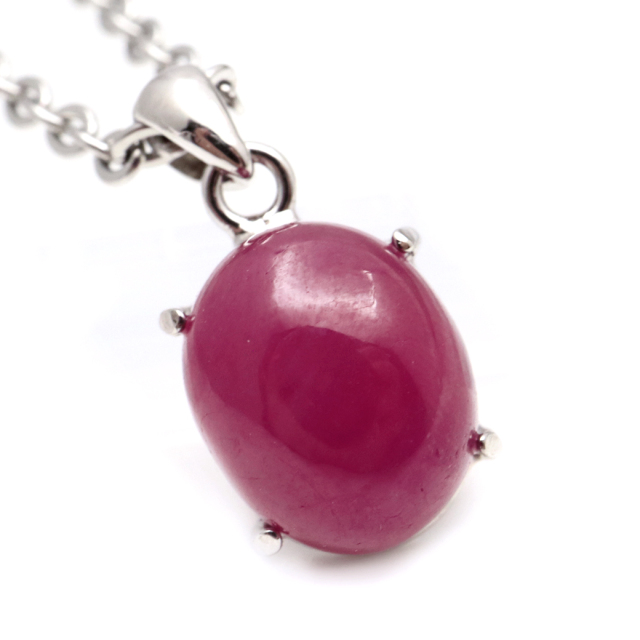 ルビー ペンダント 宝石質 SILVER925 ミャンマー産 天然石 1点物 Ruby 7月 誕生石