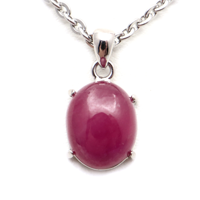 ルビー ペンダント 宝石質 SILVER925 ミャンマー産 天然石 1点物 Ruby 7月 誕生石