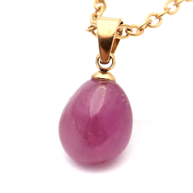 ピンクサファイア ペンダント マダガスカル産 1点もの 天然石 ネックレス ステンレス製 パワーストーン メンズ レディース