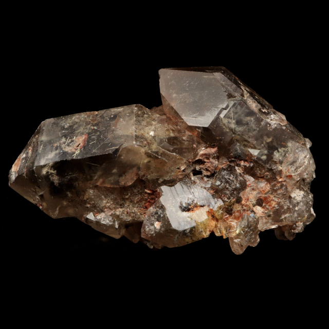 スモーキー ルチルクォーツ 原石 360g ブラジル産 1点もの 金針水晶 天然石 パワーストーン 天然石 鉱石 金運 置き物