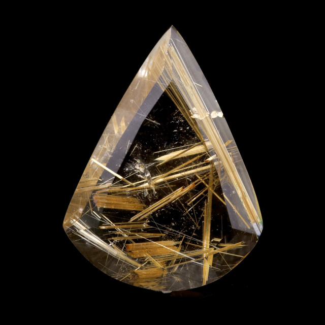 ゴールド ルチルクォーツ ルース 裸石 AAAAAA 金針 水晶 タイチンルチル 風水 金運 宝石質 天然石 パワーストーン 1点もの
