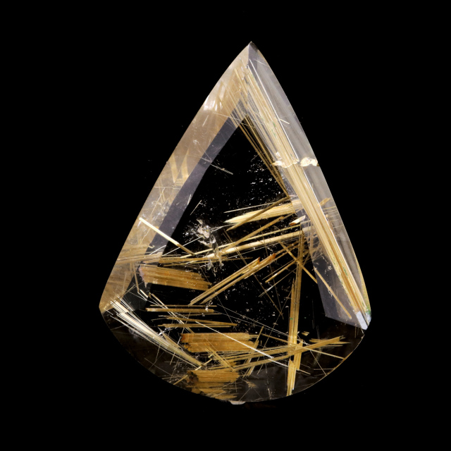 ゴールド ルチルクォーツ ルース 裸石 AAAAAA 金針 水晶 タイチンルチル 風水 金運 宝石質 天然石 パワーストーン 1点もの