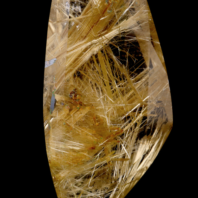 ゴールド ルチルクォーツ ルース 裸石 AAAAAA 金針 水晶 タイチンルチル 風水 金運 宝石質 天然石 パワーストーン 1点もの