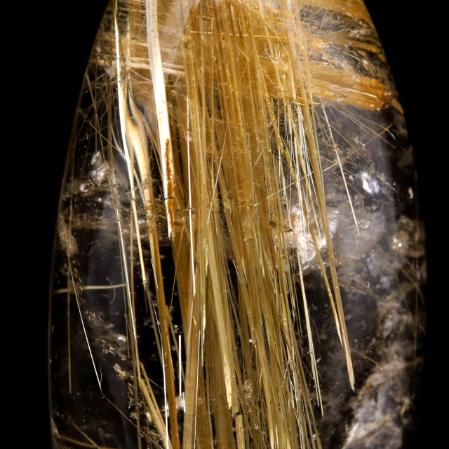 ゴールド ルチルクォーツ ルース 裸石 AAAAAA 金針 水晶 タイチンルチル 風水 金運 宝石質 天然石 パワーストーン 1点もの