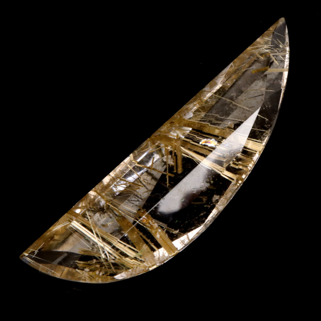 ゴールド ルチルクォーツ ルース 裸石 AAAAAA 金針 水晶 タイチンルチル 風水 金運 宝石質 天然石 パワーストーン 1点もの
