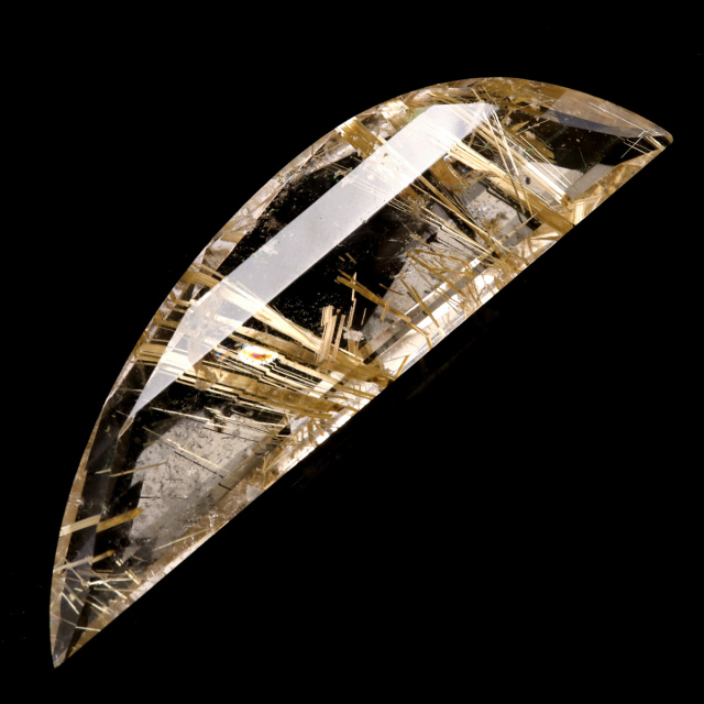 ゴールド ルチルクォーツ ルース 裸石 AAAAAA 金針 水晶 タイチンルチル 風水 金運 宝石質 天然石 パワーストーン 1点もの