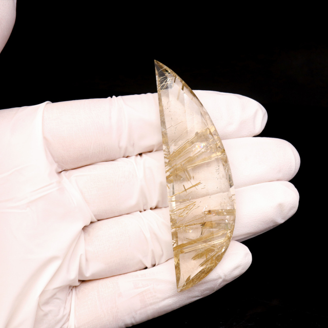 ゴールド ルチルクォーツ ルース 裸石 AAAAAA 金針 水晶 タイチンルチル 風水 金運 宝石質 天然石 パワーストーン 1点もの